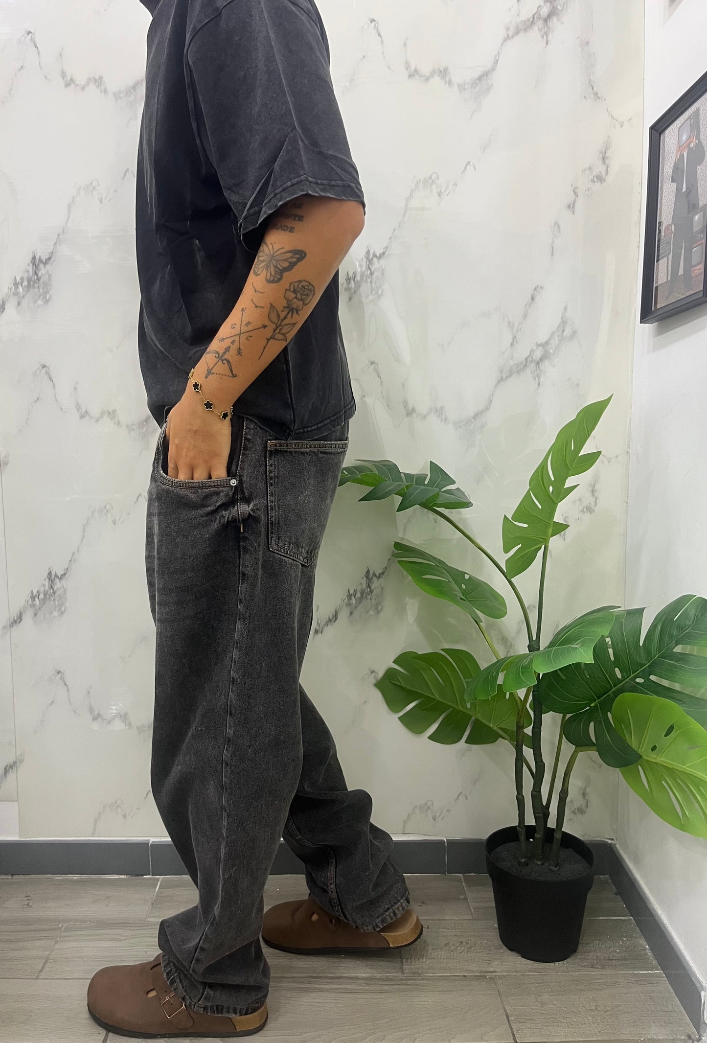 DENIM MARMO BAGGY