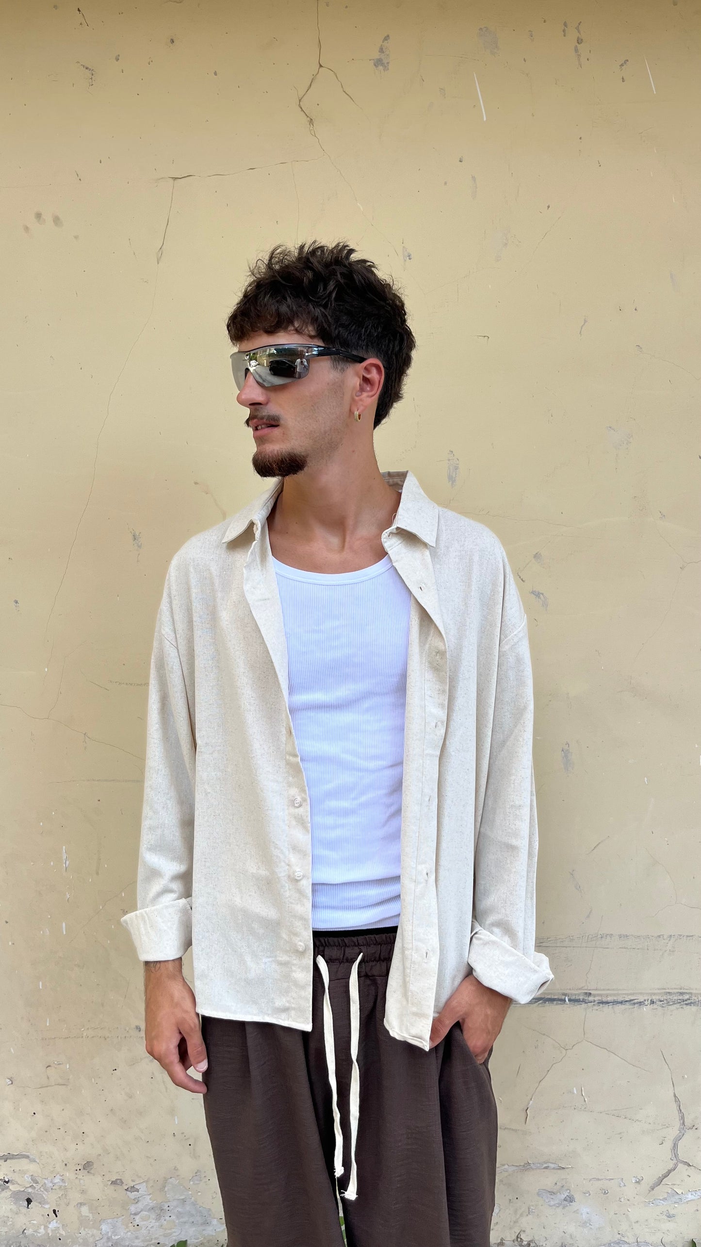 CAMICIA OVER LINO